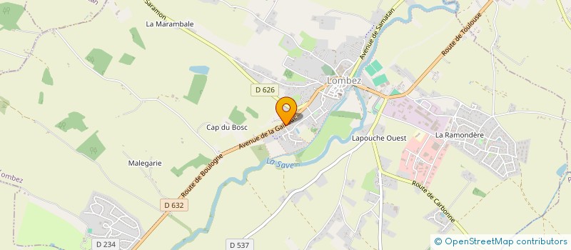 localisation de l'entreprise OFFICE DE TOURISME DU SAVES  LOMBEZ