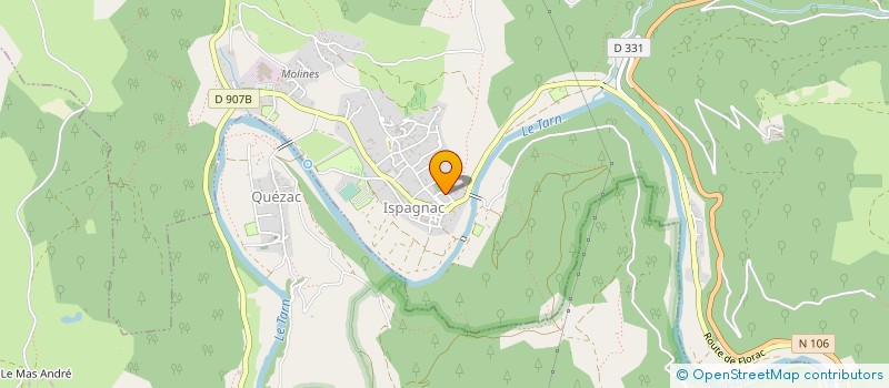 localisation de l'entreprise OFFICE DE TOURISME DU VALLON D ISPAGNAC à ISPAGNAC