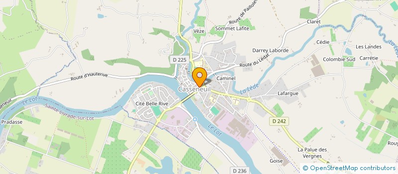 localisation de l'entreprise OFFICE DE TOURISME DU VILLENEUVOIS  CASSENEUIL