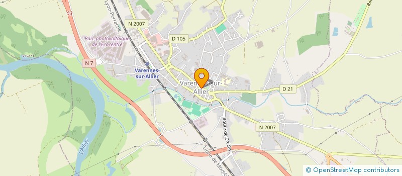 localisation de l'entreprise OFFICE DE TOURISME ENTR'ALLIER BESBRE ET LOIRE à VARENNES-SUR-ALLIER