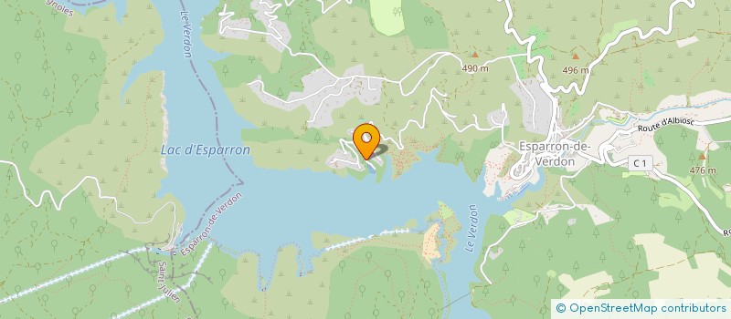 localisation de l'entreprise OFFICE DE TOURISME ESPARRON DE VERDON  ESPARRON-DE-VERDON