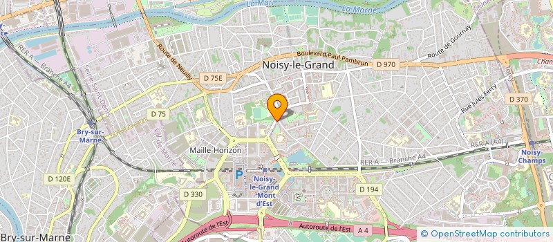 localisation de l'entreprise OFFICE DE TOURISME ET D'ANIMATION à NOISY-LE-GRAND