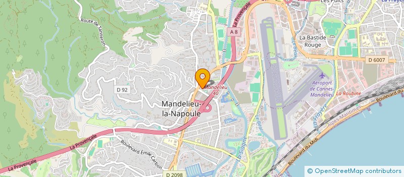 localisation de l'entreprise OFFICE DE TOURISME ET DES CONGRES à MANDELIEU-LA-NAPOULE
