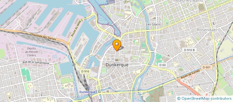 localisation de l'entreprise OFFICE DE TOURISME ET DES CONGRES COMMUNAUTAIRE DE LA COMMUNAUTE URBAINE DE DUNKERQUE à DUNKERQUE