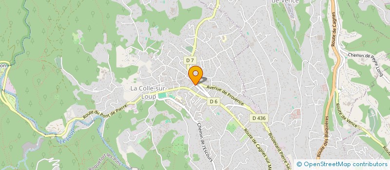 localisation de l'entreprise OFFICE DE TOURISME ET DU COMMERCE à LA COLLE-SUR-LOUP