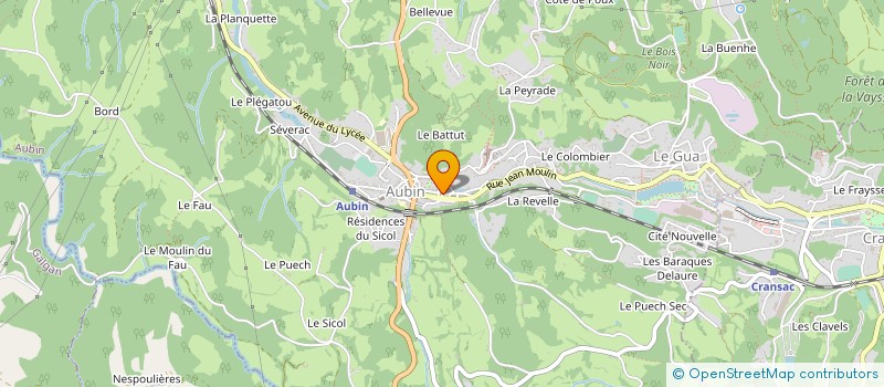localisation de l'entreprise OFFICE DE TOURISME ET DU THERMALISME DE DECAZEVILLE COMMUNAUTE  CRANSAC