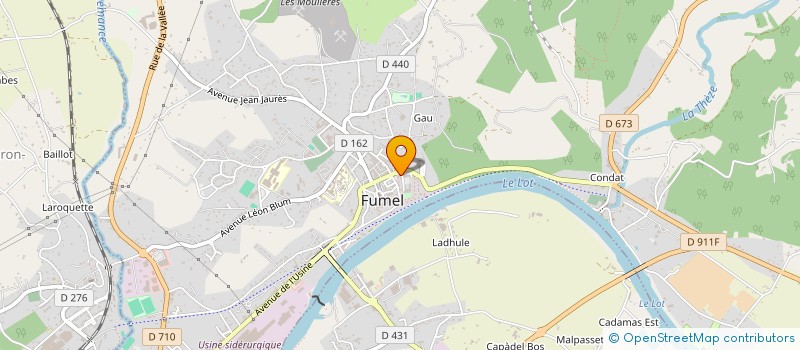 localisation de l'entreprise OFFICE DE TOURISME FUMEL-VALLEE DU LOT  FUMEL