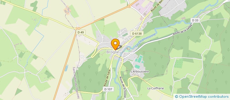 localisation de l'entreprise OFFICE DE TOURISME GUIEL ET CHARENTONNE  BROGLIE