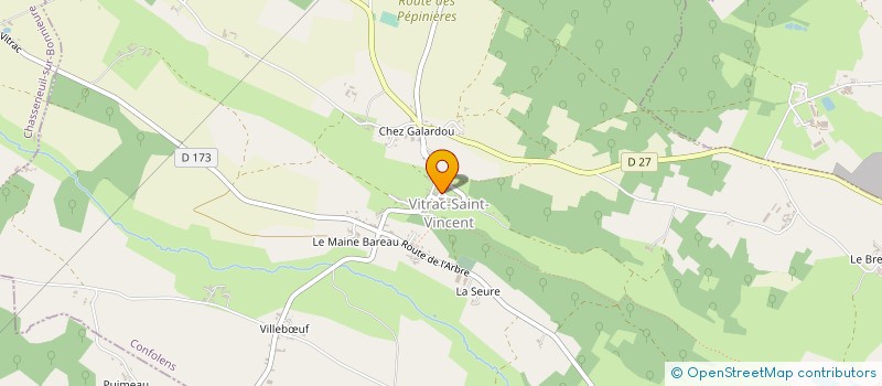localisation de l'entreprise OFFICE DE TOURISME HAUTE CHARENTE à MASSIGNAC