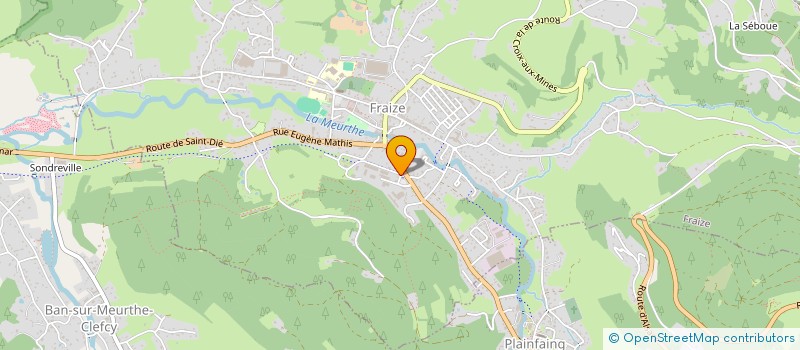 localisation de l'entreprise OFFICE DE TOURISME HAUTE VALLEE MEURTHE  FRAIZE