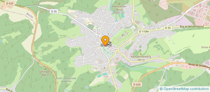 localisation de l'entreprise OFFICE DE TOURISME INTERCOMMUNAL DU PAYS DE BITCHE  BITCHE