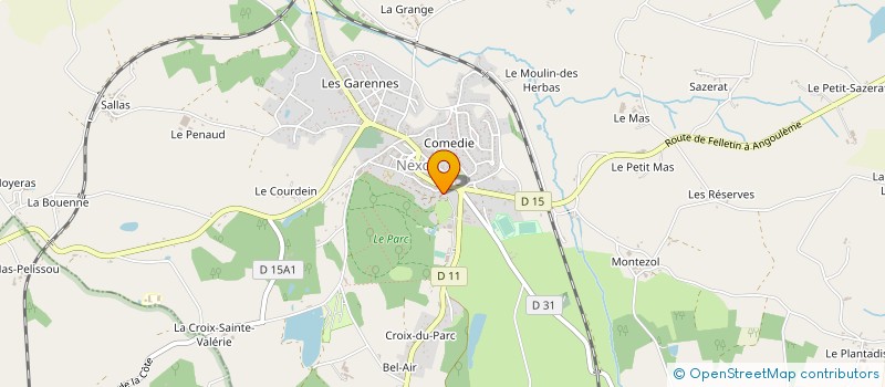 localisation de l'entreprise OFFICE DE TOURISME INTERCOMMUNAL DU PAYS DE NEXON à NEXON