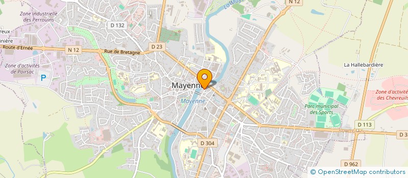 localisation de l'entreprise OFFICE DE TOURISME INTERCOMMUNAL MAYENNE CO  MAYENNE