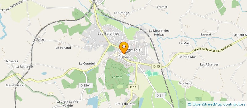 localisation de l'entreprise OFFICE DE TOURISME INTERCOMMUNAL PAYS DE NEXON - MONTS DE CHALUS à NEXON