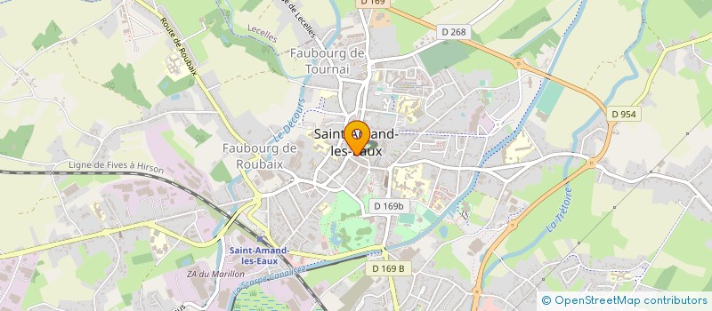 localisation de l'entreprise OFFICE DE TOURISME LA PORTE DU HAINAUT à SAINT-AMAND-LES-EAUX