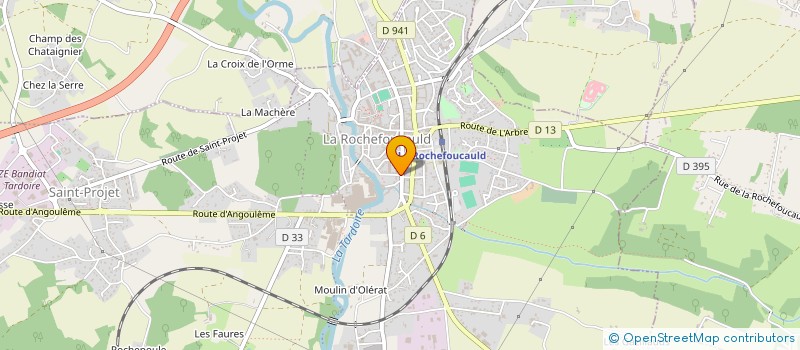 localisation de l'entreprise OFFICE DE TOURISME LA ROCHEFOUCAULD PORTE DU PERIGORD à LA ROCHEFOUCAULD-EN-ANGOUMOIS