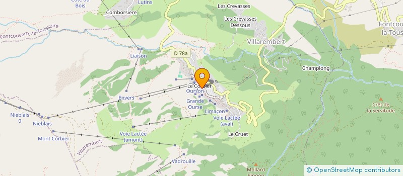 localisation de l'entreprise OFFICE DE TOURISME LE CORBIER  VILLAREMBERT