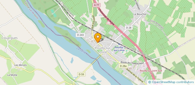 localisation de l'entreprise OFFICE DE TOURISME LOIRE VIGNOBLE & NOHAIN à POUILLY-SUR-LOIRE