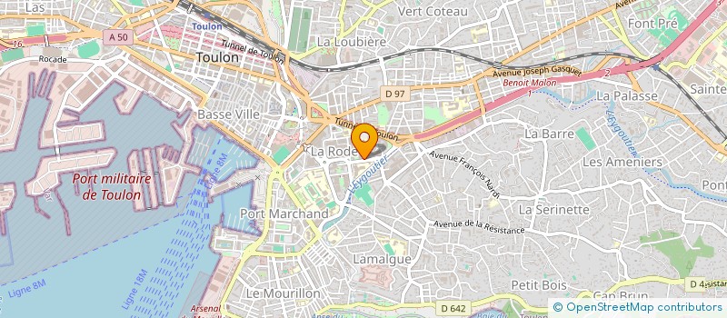 localisation de l'entreprise OFFICE DE TOURISME METROPOLITAIN PROVENCE MEDITERRANEE  TOULON