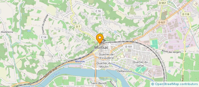 localisation de l'entreprise OFFICE DE TOURISME MOISSAC-TERRES DES CONFLUENCES  MOISSAC