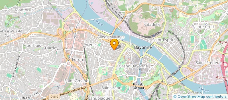 localisation de l'entreprise OFFICE DE TOURISME PAYS BASQUE  BAYONNE