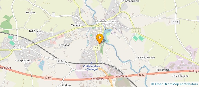 localisation de l'entreprise OFFICE DE TOURISME PAYS DE CHATELAUDREN à CHATELAUDREN-PLOUAGAT