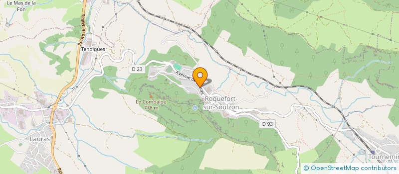 localisation de l'entreprise OFFICE DE TOURISME PAYS DU ROQUEFORT à ROQUEFORT-SUR-SOULZON