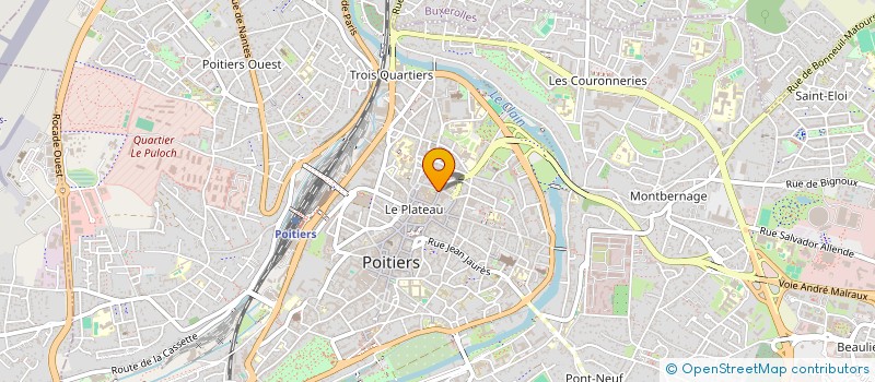 localisation de l'entreprise OFFICE DE TOURISME POITIERS ET CAP à POITIERS