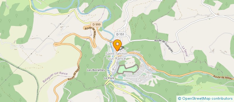 localisation de l'entreprise OFFICE DE TOURISME ROUGIER D'AVEYRON SUD à SAINT-SERNIN-SUR-RANCE