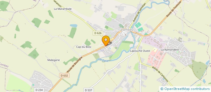 localisation de l'entreprise OFFICE DE TOURISME SAVES  LOMBEZ