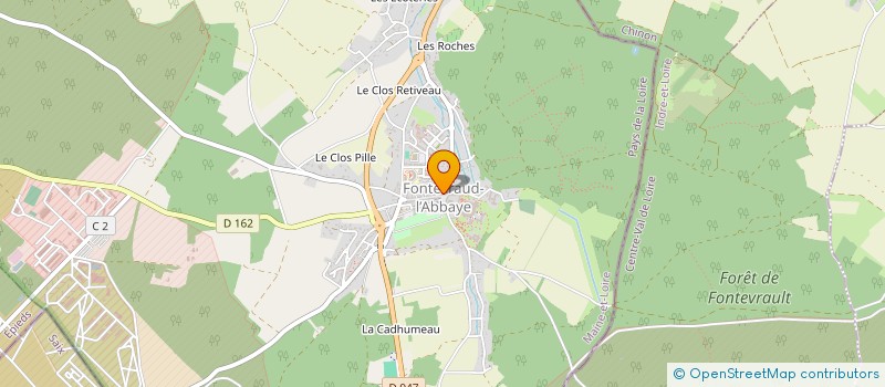localisation de l'entreprise OFFICE DE TOURISME SYND D'INITIATIVE à FONTEVRAUD-L'ABBAYE