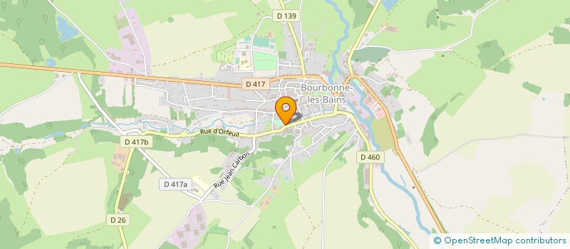 localisation de l'entreprise OFFICE DE TOURISME SYNDICAT D'INITIATIVE à BOURBONNE-LES-BAINS