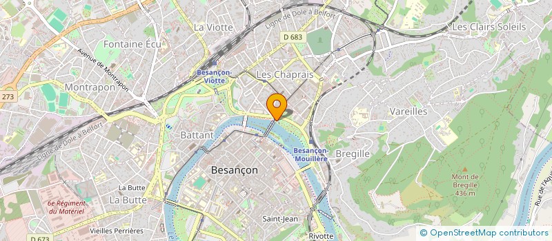 localisation de l'entreprise OFFICE DE TOURISME SYNDICAT INITIATIVE à BESANCON
