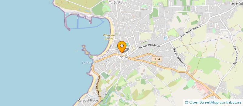 localisation de l'entreprise OFFICE DE TOURISME SYNDICAT INITIATIVE ERQUY  ERQUY