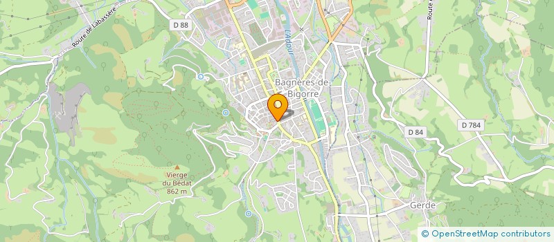 localisation de l'entreprise OFFICE DE TOURISME TOURMALET PIC DU MIDI  BAGNERES-DE-BIGORRE