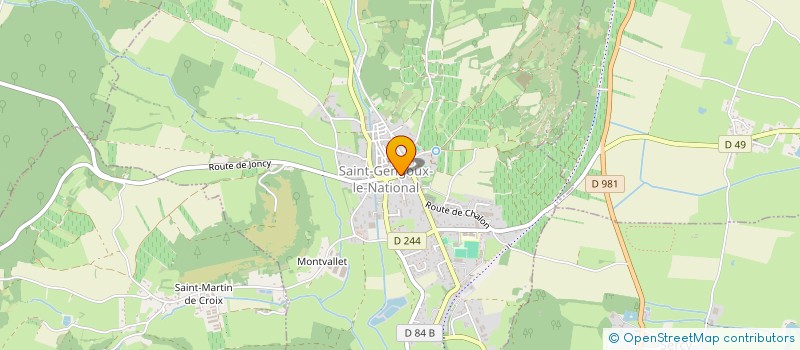localisation de l'entreprise OFFICE DE TOURISME (UNE ETOILE) DU CANTON DE SAINT-GENGOUX-LE-NATIONAL à SAINT-GENGOUX-LE-NATIONAL