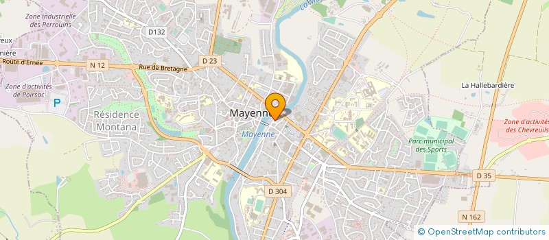 localisation de l'entreprise OFFICE DE TOURISME VALLEE DE HAUTE MAYENNE à MAYENNE