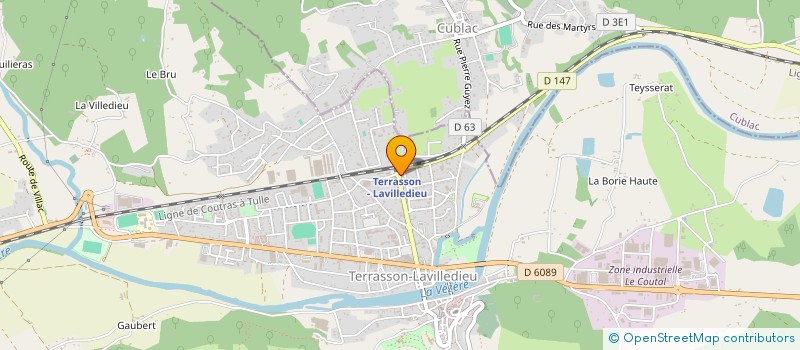 localisation de l'entreprise OFFICE DE TOURISME VEZERE PERIGORD NOIR  TERRASSON-LAVILLEDIEU