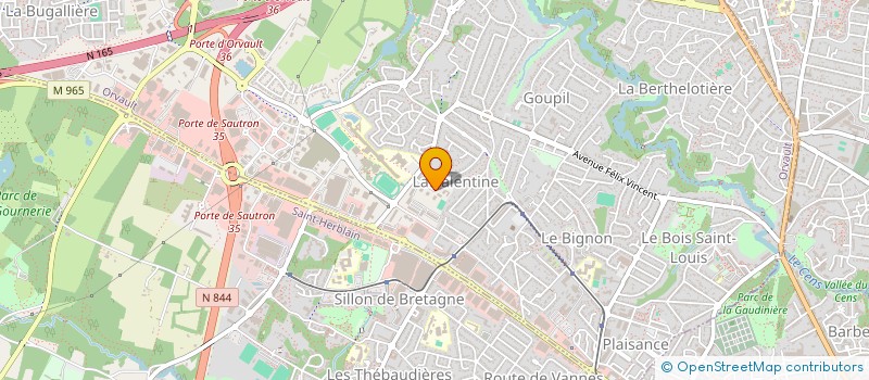 localisation de l'entreprise OFFICE DES CENTRES SOCIAUX à ORVAULT
