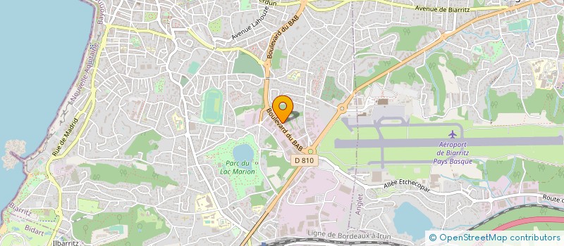 localisation de l'entreprise OFFICE DES NOUVELLES INTERNATIONALES  BIARRITZ