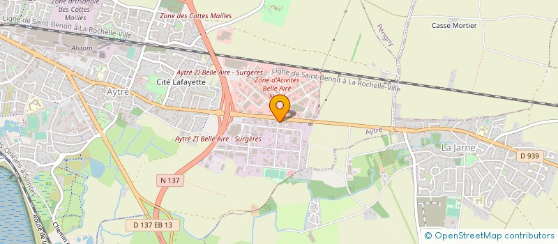 localisation de l'entreprise OFFICE DES PATHOLOGIES DE L'HABITAT FRANCAIS - OPHF à AYTRE