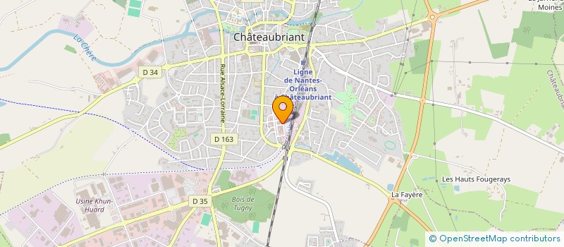 localisation de l'entreprise OFFICE DES RETRAITES ET PERSONNES ACTIVES DU CASTELBRIANTAIS  CHATEAUBRIANT