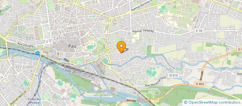 localisation de l'entreprise OFFICE DES SPORTS à PAU