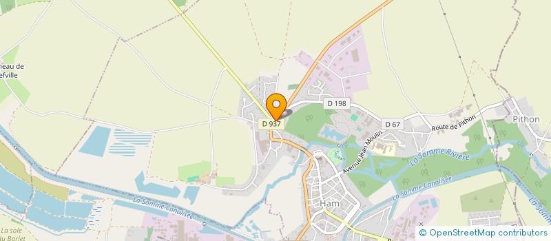 localisation de l'entreprise OFFICE DES SPORTS DE L'EST DE LA SOMME à HAM