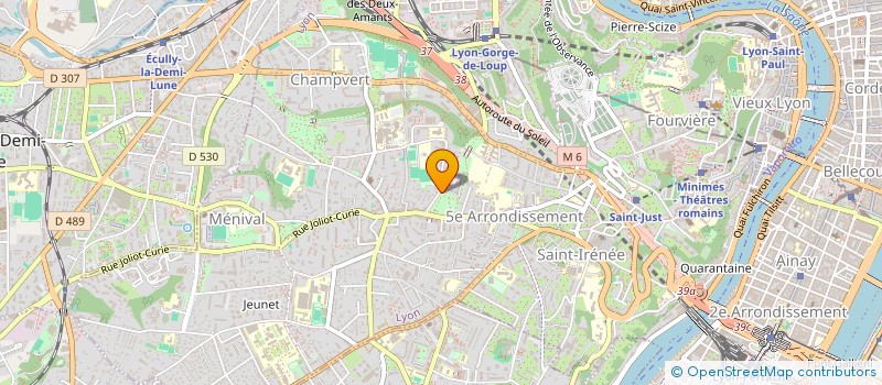 localisation de l'entreprise OFFICE DES SPORTS DU 5 ARRONDISSEMENT à LYON