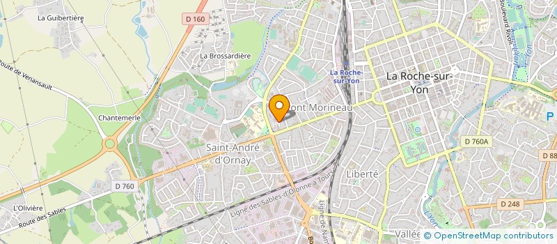 localisation de l'entreprise OFFICE DES SPORTS YONNAIS à LA ROCHE-SUR-YON