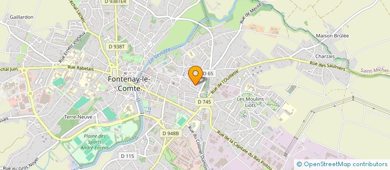 localisation de l'entreprise OFFICE DEVELOPPEMENT ASSOCIATIF SOCIAL à FONTENAY-LE-COMTE