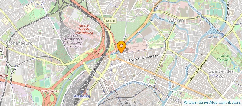 localisation de l'entreprise OFFICE DU BATIMENT ACTIVITES ANNEXES à STRASBOURG