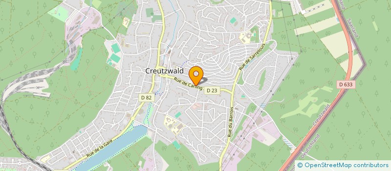 localisation de l'entreprise OFFICE DU COMMERCE ET DE L'ARTISANAT DE CREUTZ  CREUTZWALD