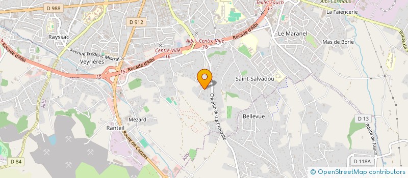 localisation de l'entreprise OFFICE DU CREDIT ET DE L'ASSURANCE à ALBI